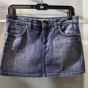 Vintage Juicy Couture Dark Blue Denim Mini Skirt